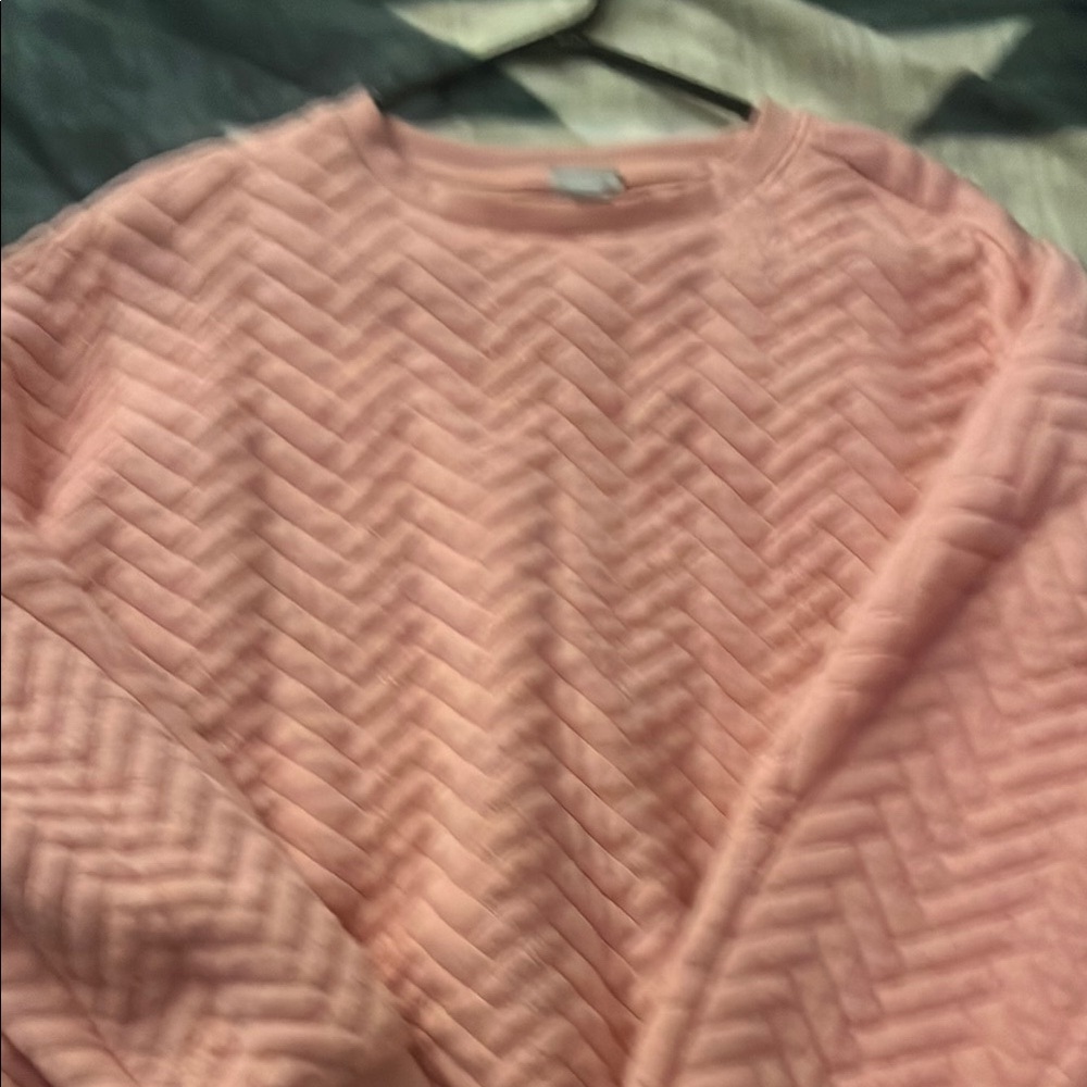 A New Day Pink Quilted Sweater - Picture 2 of 3